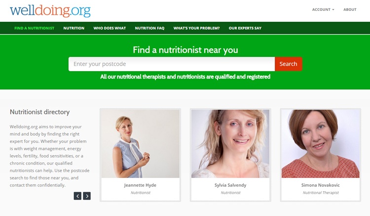 Find a Nutrition Expert Through Welldoing.org​