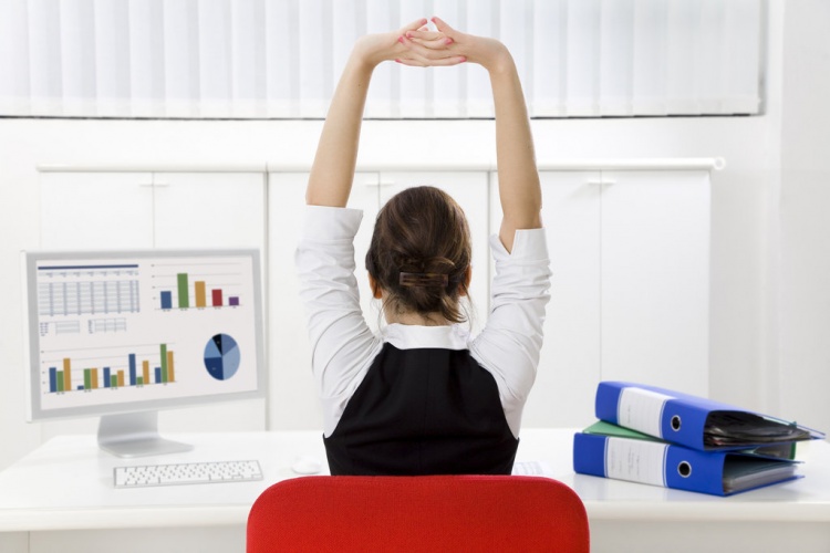 Try Some Yoga at Your Desk