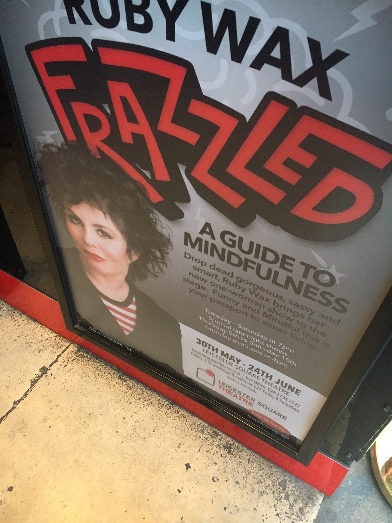 Frazzled is Ruby Wax's New London Show