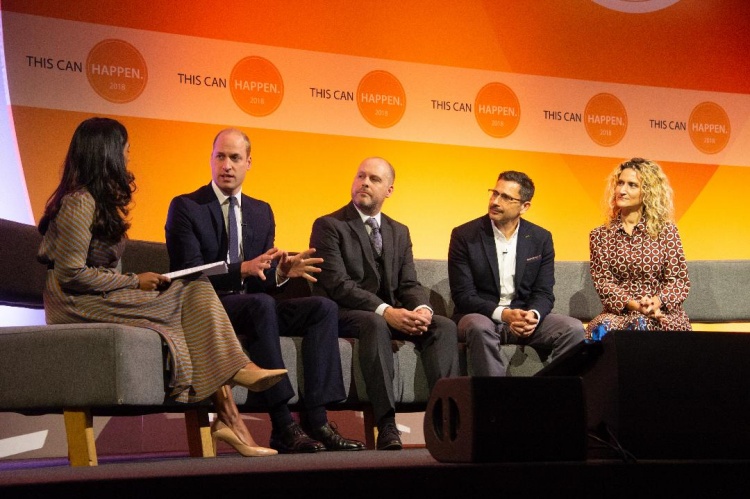 Prince William Attends Mental Health in Workplace Conference